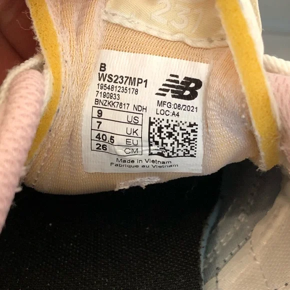 New Balance 237 Women’s Pastel Blue Pink Olive Retro Runner Sneakers - Picture 10 of 10